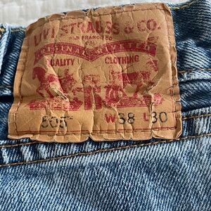Levi's Classic 505 Blue Jeans Size 38/30. Relaxed Fit.
